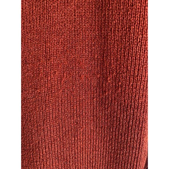 John Patrick Red Cardigan Hand Loomed - Picture 3 of 8